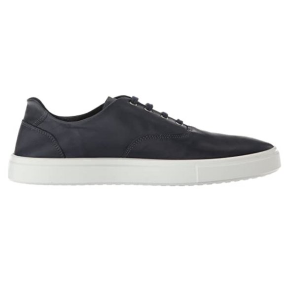 ECCO Men's Kyle Tie Leather Sneaker in Marine Traveler - Picture 1 of 9